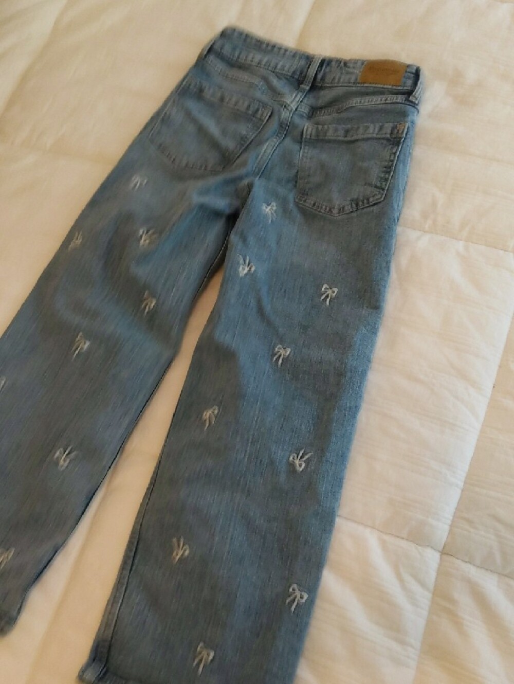 Abercrombie Kids Wide Leg Jeans Size 9/10s - Picture 4 of 5